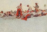 Howard Pyle So the Treasure was Divided oil on canvas